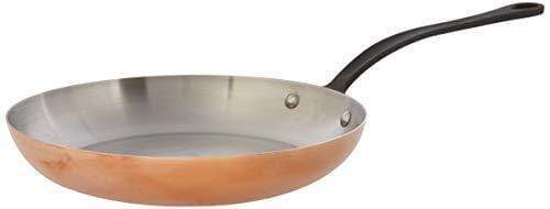 Mauviel Mauviel M'Heritage M150C Copper Frying Pan 10.2"/26cm, with Cast Stainless Steel Iron Eletroplated Handle
