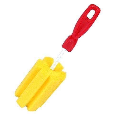 Roots & Branches Roots & Branches Canning Jar Cleaning Brush, Bright Yellow with Red