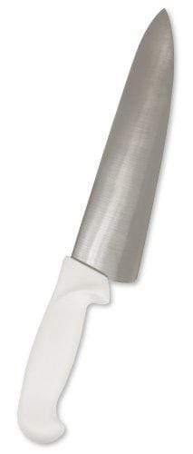 CRESTWARE Crestware 8-Inch Cook's Knife, High Carbon German Steel with White Handle, 12-Pack