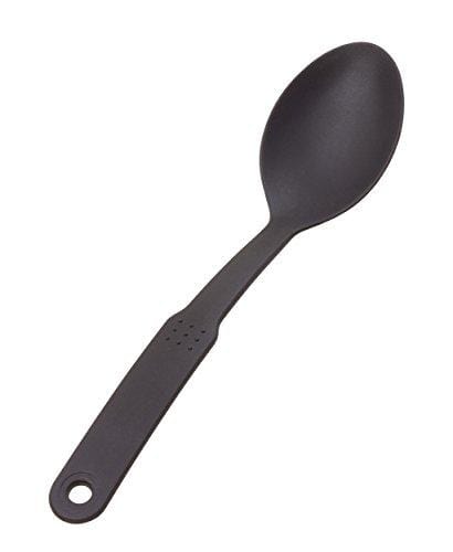 CRESTWARE Crestware Nylon Solid Spoon, 12", Black