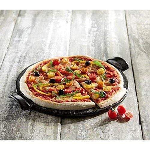 Emile Henry Emile Henry Flame Top Pizza Stone, 14.5 Inches, Charcoal