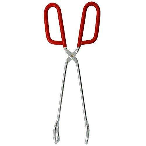 Roots & Branches Roots & Branches VKP Brands Kitchen Tongs, 10 Inches Long, Red